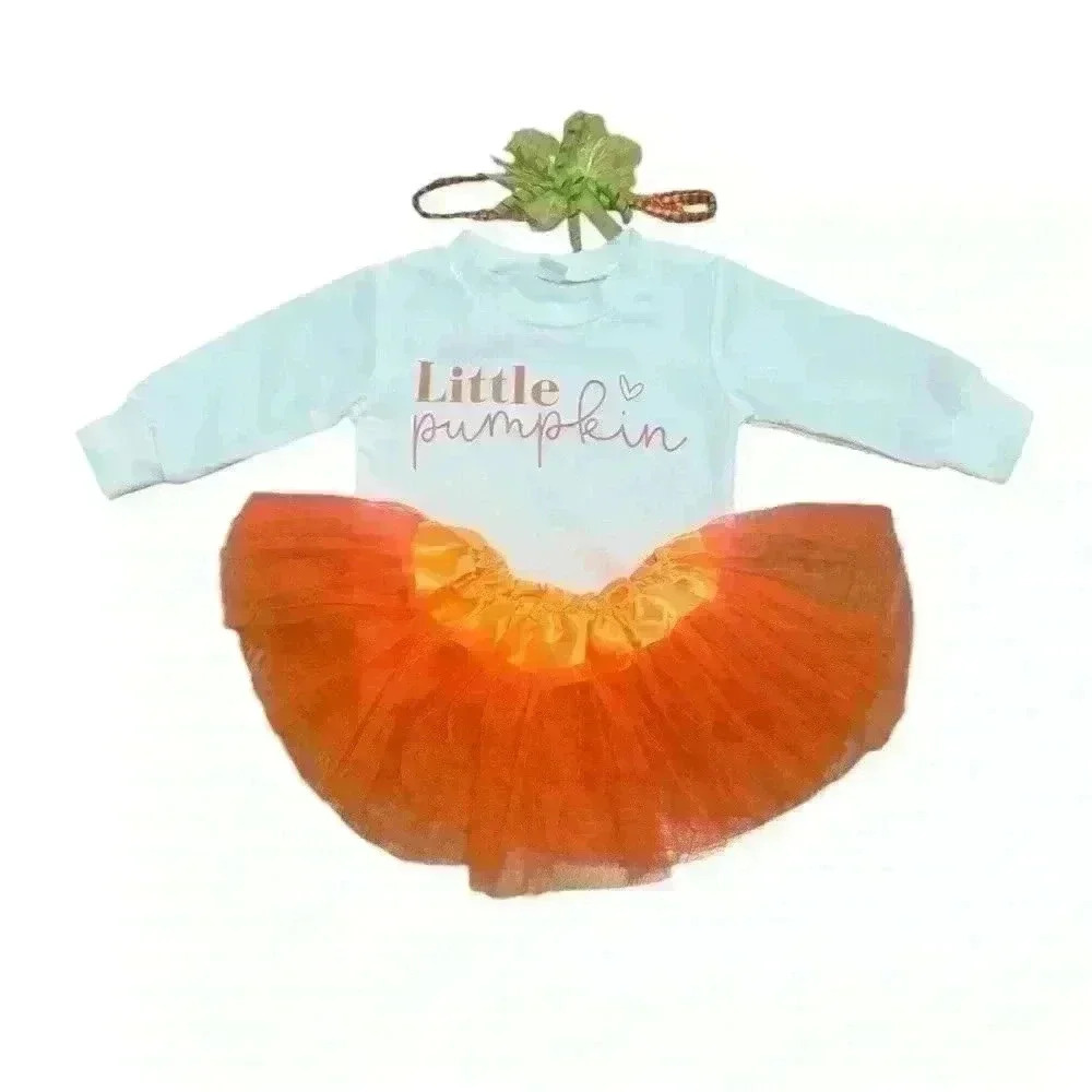 Baby girl "Little 🎃 pumpkin"  Halloween/Thanksgiving